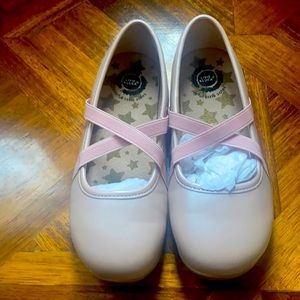 LIVIE & LUCA AURORA BALLET FLATS PINK SHIMMER